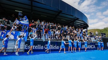 Deportivo de La Coruña recibimiento aficion depor en abegondo
