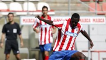 ARONA SANE. El delantero africano llegó al con 14 años, hoy tiene 19 y juega en el Atlético C.