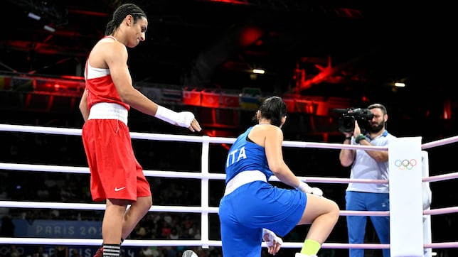 Nueva polémica con la boxeadora transgénero Imane Khelif: ¡Su rival se retira a los 46 segundos!