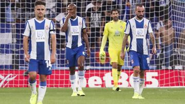 Melendo, Naldo, Diego López y Darder se lamentan ante el Granada.
