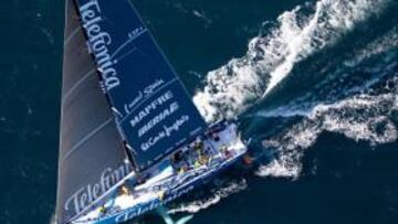 El VO70 español 'Telefónica' (RCN Sanxenxo) hace historia en la Volvo Ocean Race.