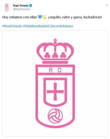 El mundo del deporte unido en el D¨ªa Mundial del C¨¢ncer de Mama