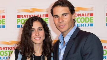 Rafa Nadal con su novia, 'Xisca' Meri Perelló, en un evento