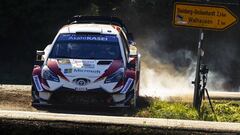 Ott Tanak, durante un tramo del Rally de Alemania.