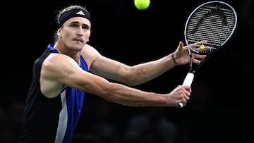 Alexander Zverev, contra Holger Rune en el Masters 1.000 de París.