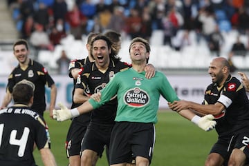 Daniel Aranzubia con el Deportivo de La Coruña.