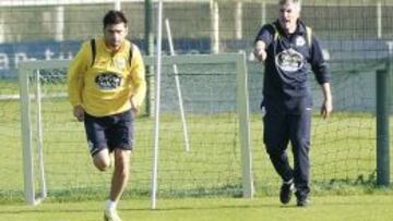 El futbolista del Deportivo La Coru&ntilde;a, H&eacute;lder Postiga, hace entrenamientos f&iacute;sicos buscando recuperarse de una lesi&oacute;n.