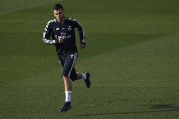 Entrenamiento del Real Madrid antes de viajar a Huesca