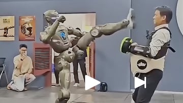 Crean un nuevo robot y lo primero que hace este es pelear contra el jefe: “¿Es esta patada algo personal?”