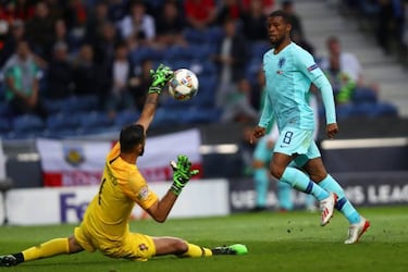 Wijnaldum frustrated as Netherlands miss out on Nations League title