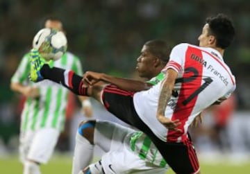 Atlético Nacional y River Plate igualaron 1-1 en la primera final de la Copa Sudamericana. 