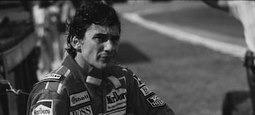 Ayrton Senna of Brazil, driver of the #1 Honda Marlboro McLaren McLaren