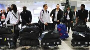 <b>LLEGADA. </b>Francia, como España, llegó ayer a Belgrado donde como favorito se ganó la atención de la prensa internacional.