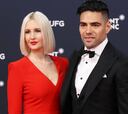 Falcao y su esposa por la alfombra roja de los Laureus