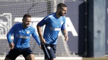 Lomban con el Málaga.