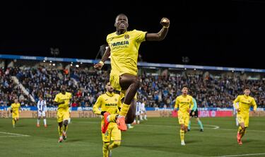 El delantero amarillo siempre derrocha esfuerzo y ante el Leganés además destapó su eficacia goleadora.