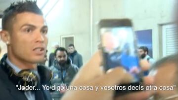 La secuencia completa del enojo de Cristiano con la prensa