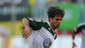 Diego Rivas, con el Wolfsburgo.