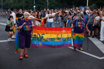 Manifestación por el Orgullo LGTBIQ+ en Madrid.