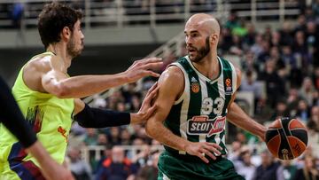 Resumen y resultado Panathinaikos - Barcelona (76-70): Se cortó la racha el Barça