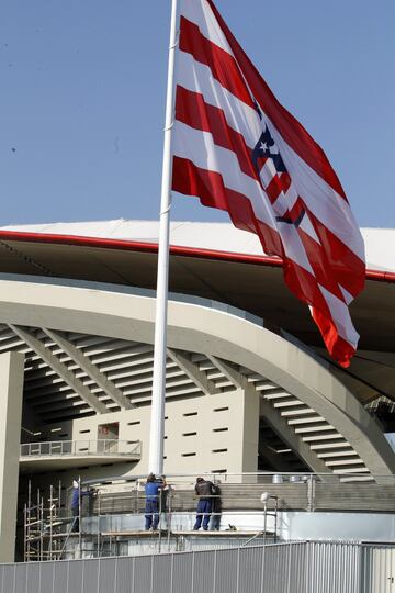 The Wanda Metropolitano is still being worked on...