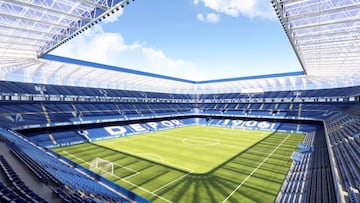 Imagen del proyecto de la ampliación de Riazor de cara al Mundial 2030