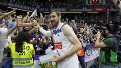 02/06/17 BALONCESTO BASKET LIGA ENDESA LIGA ACB 
 PLAYOFF SEMIFINAL SEGUNDO PARTIDO
 REAL MADRID - UNICAJA MALAGA 
 ANDRES NOCIONI  ALEGRIA SALUDO