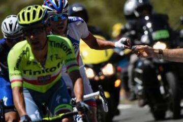 Rafal Majka, Thibaut Pinot y Tony Martin.