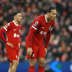 Why is Van Dijk not playing for Liverpool against Arsenal in FA Cup?