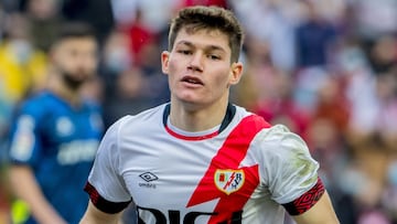 Fran Garc&iacute;a, jugador del Rayo Vallecano formado en la cantera del Real Madrid.