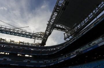 Así está el aspecto del Santiago Bernabéu el día de su reestreno.