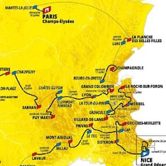 Así son las 21 etapas del Tour de Francia 2020