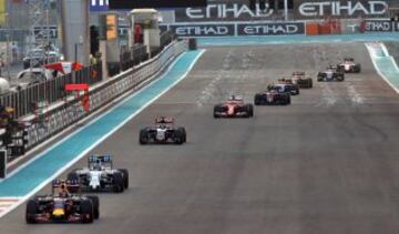Comienzo de la carrera de F1 en Abu Dhabi.