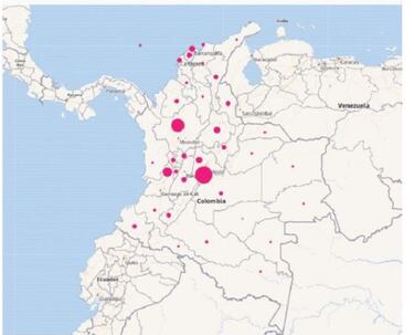 Mapa de casos y muertes por coronavirus por departamentos en Colombia: hoy, 11 de mayo