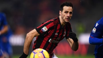 Kalinic con el Milán.