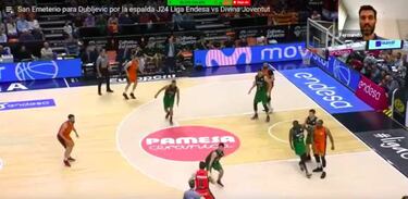 San Emeterio interact¨²a con 300 ni?os de l'Alqueria del Basket