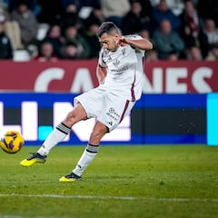 Álvaro Rodríguez, en la rampa de salida del Albacete