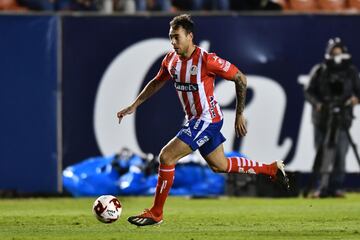 El lateral de los potosinos ha tenido participación en los siete juegos y marcó un gol frente a Necaxa.