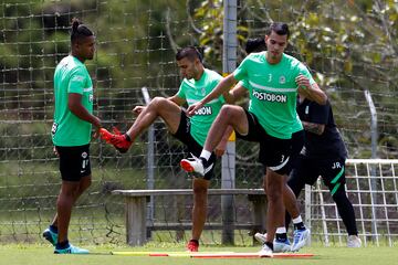 Imágenes del entrenamiento de Atlético Nacional previo al partido ante Bucaramanga