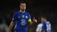 C&eacute;sar Azpilicueta, jugador del Chelsea, durante un partido.