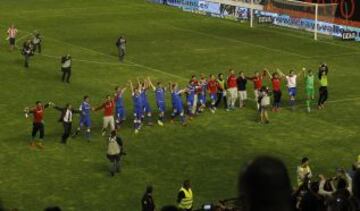 El Athletic de Bilbao celebra el regreso a la Champions League.