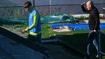 Jorge Salinas y Chema Aragón, del Racing.