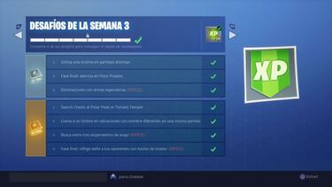 Fortnite Temporada 7: Guía de todos los desafíos
