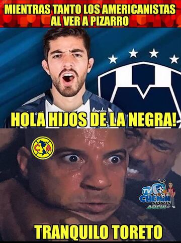 América acapara los memes tras golear al Monterrey