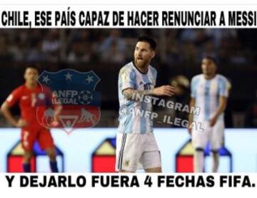 Los memes que se burlan del castigo de Lionel Messi