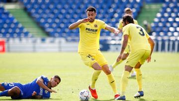 Vicente Iborra of Villarreal in action during the spanish league, La Liga Santander, football match played between Getafe CF and Villarreal CF at Coliseum Alfonso Perez stadium on November 8, 2020, in Getafe, Madrid, Spain.
 AFP7 
 08/11/2020 ONLY FOR USE