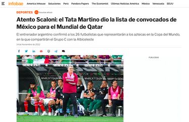 Las reacciones en Argentina tras la lista oficial del Tri