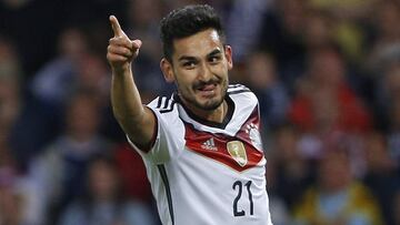 Ilkay Gundogan, durante un partido con la selecci&oacute;n alemana.