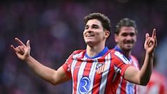 Julián Álvarez, talismán: el Atlético de Madrid tiene asegurado cantar el alirón
