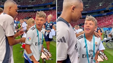 La conversación de Mbappé en castellano con un niño polaco que ha dejado loco a todo el mundo